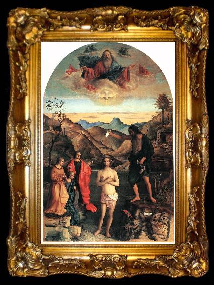 framed  BELLINI, Giovanni Baptism of Christ ena, ta009-2